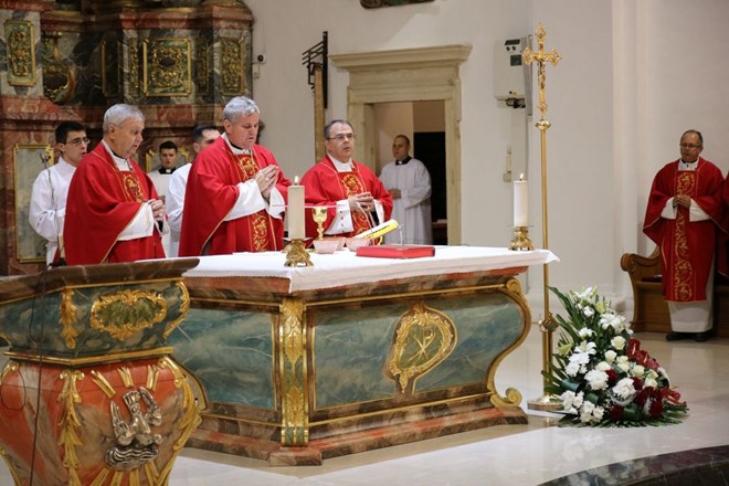 Drugoga dana trodnevnice uoči biskupskog ređenja misu predslavio sisački biskup Vlado Košić
